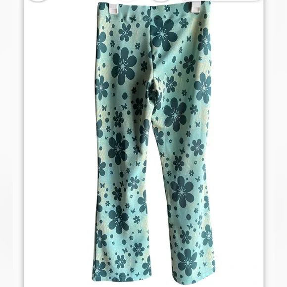 Urban Outfitters Bryn Floral Power Retro Soft Flare Pants Size Large - Picture 4 of 10